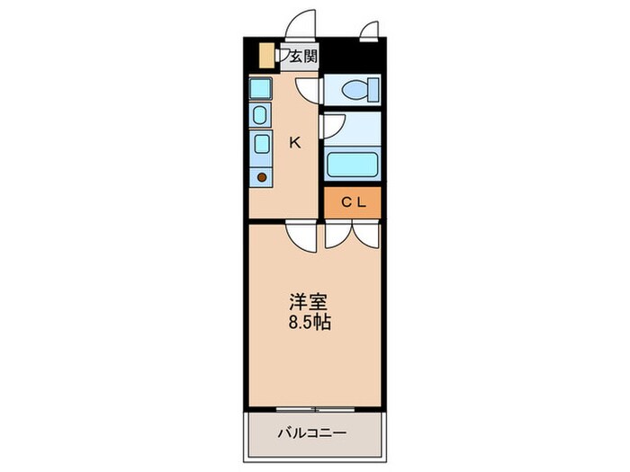 ハウザー高畑の物件間取画像