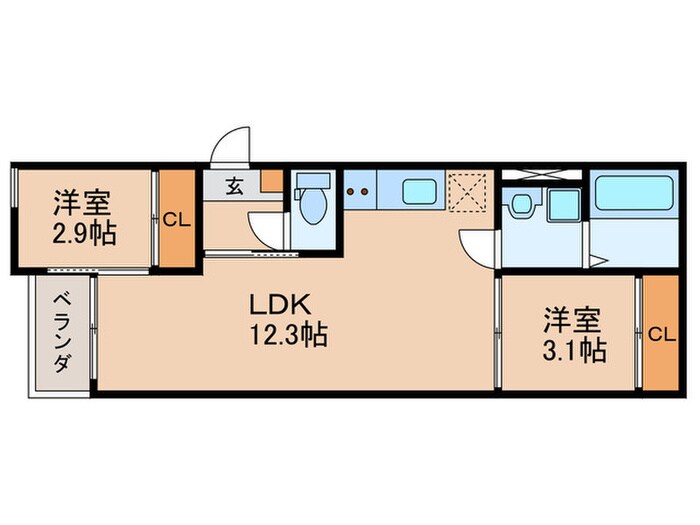 REGALESTささしまライブ駅南の物件間取画像