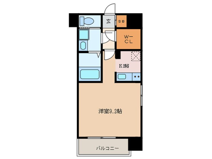 ヴィラエーデル名駅の物件間取画像