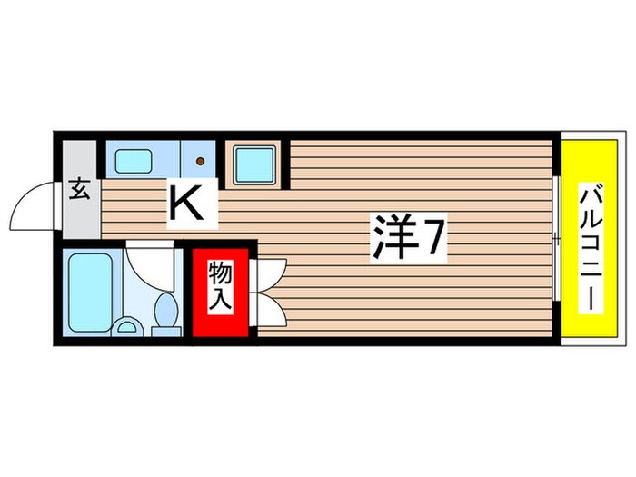 ｻﾝﾀﾞｲﾔﾙﾏﾝｼｮﾝの物件間取画像