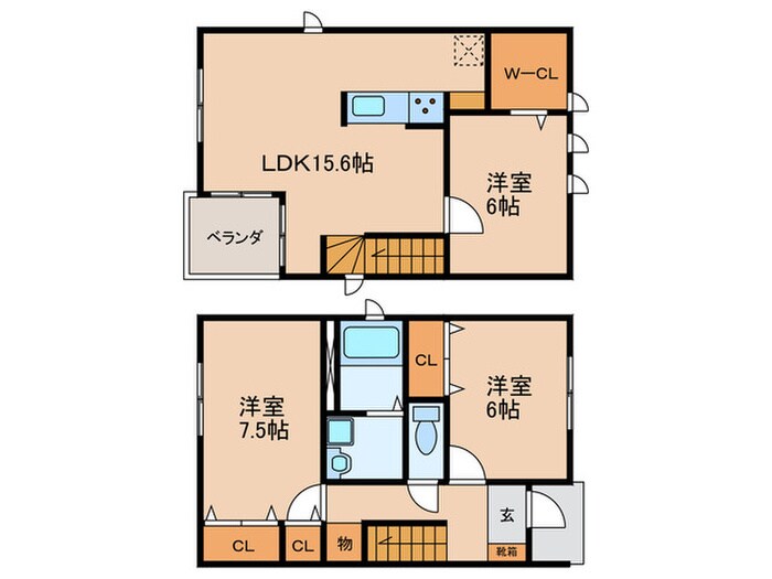 エアリアル善進Ｆの物件間取画像