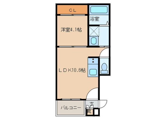 プライズ南十番の物件間取画像