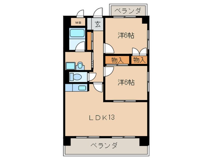 グラシャスベル広幡の物件間取画像