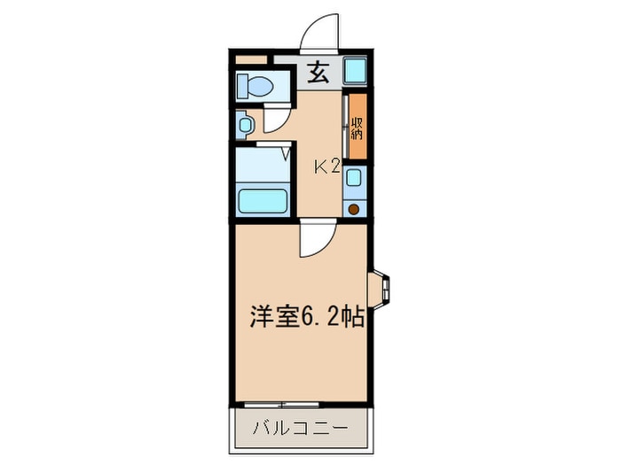 エドスプリングス東館の物件間取画像