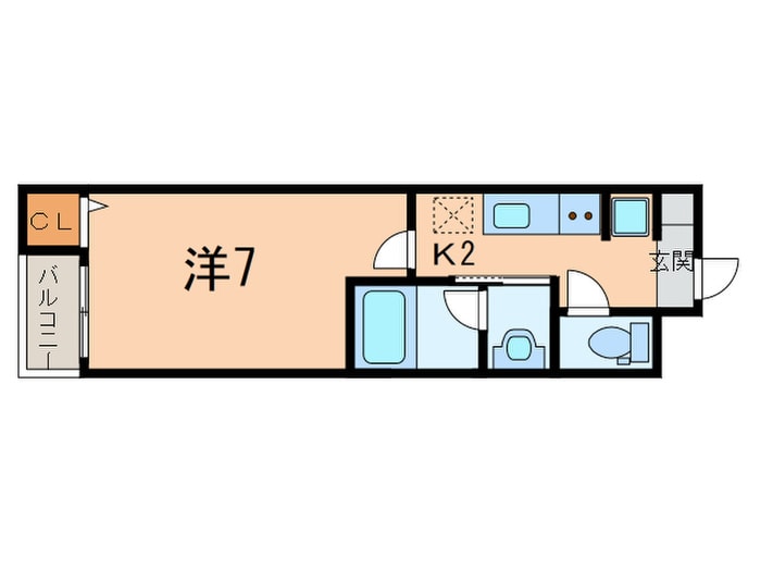 ＣＵＢＥ上小田井Ｂ棟の物件間取画像