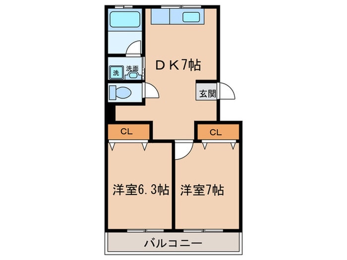 第１高杉マンションの物件間取画像