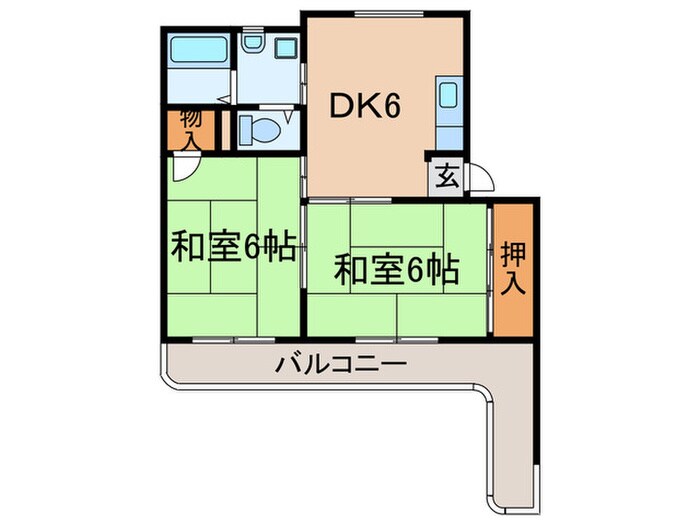 本通マンションの物件間取画像