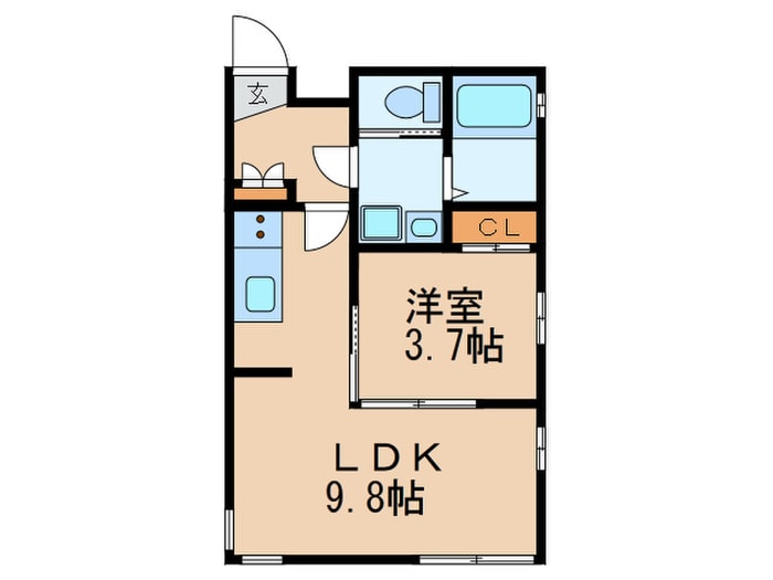 Le Gioie名駅の物件間取画像