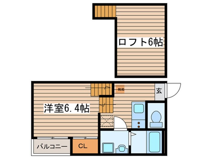 ハーモニーテラス呼続の物件間取画像