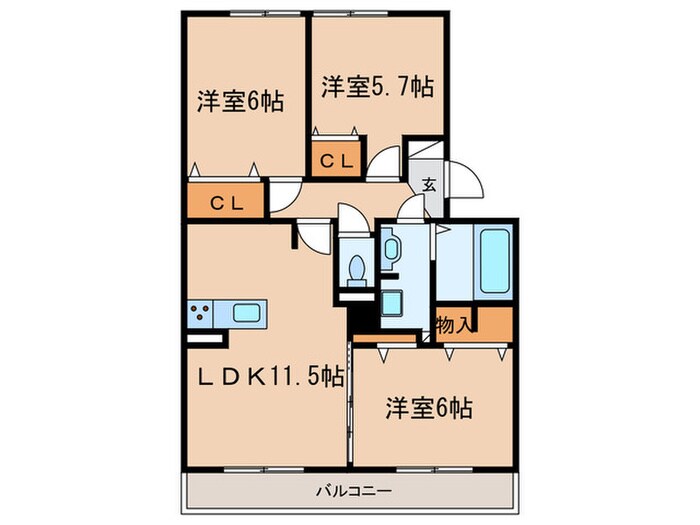 Le confortの物件間取画像