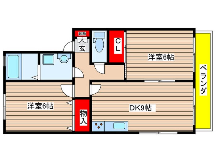 アイリス梅が丘の物件間取画像