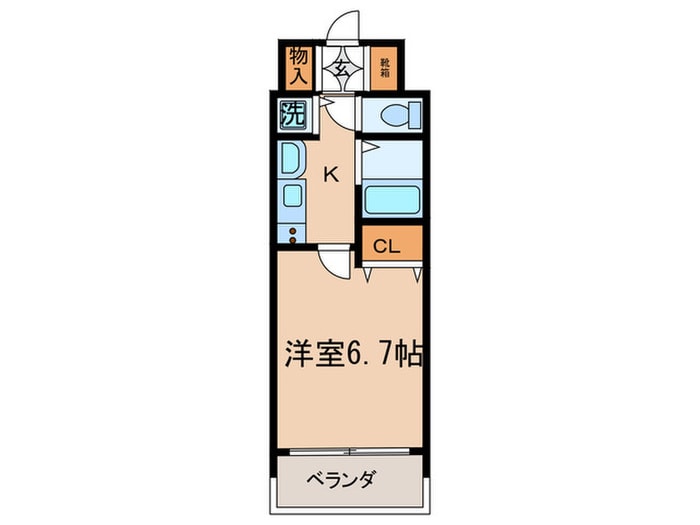 ﾌﾟﾚｻﾝｽ泉ｾﾝﾄﾏｰｸ(208)の物件間取画像