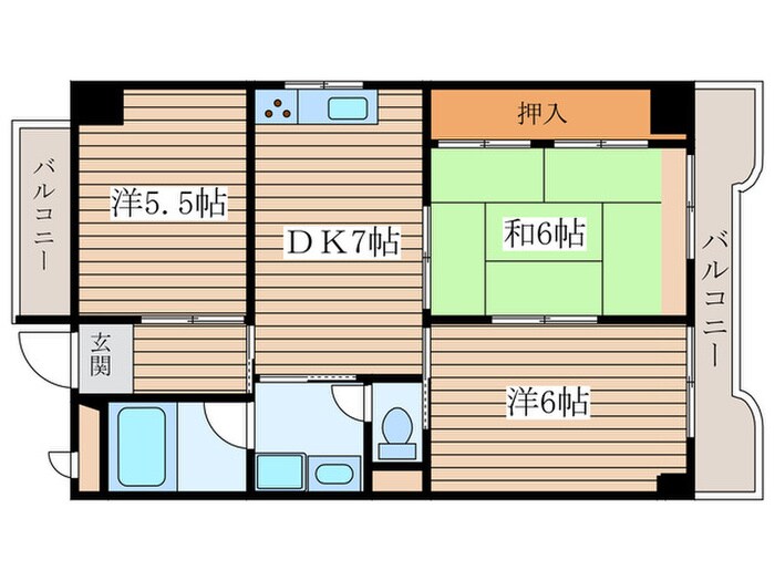 グランデール桜の物件間取画像