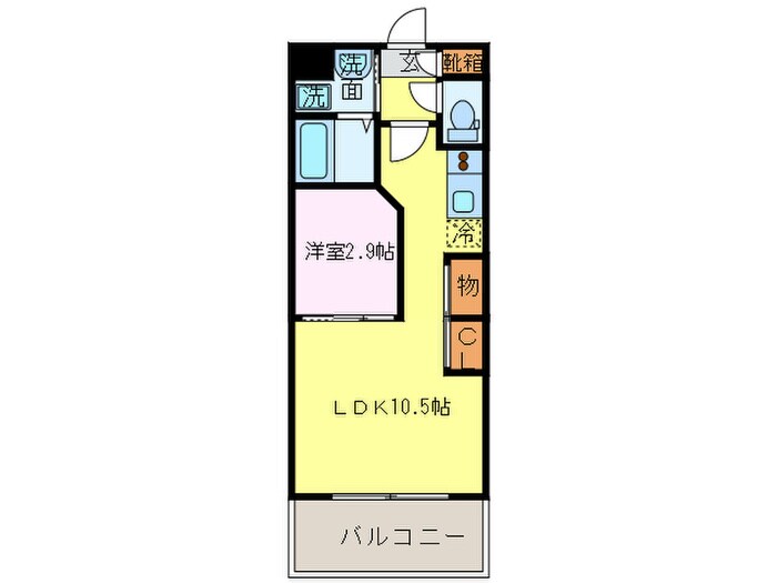 ラヴィ－ル名駅南の物件間取画像