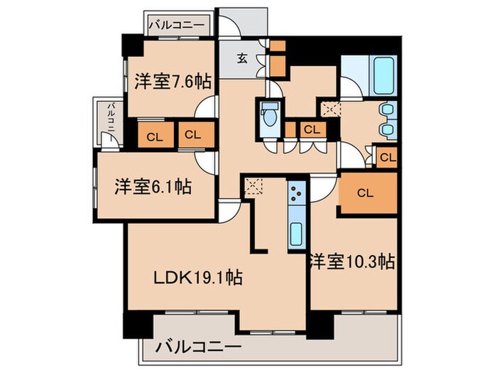 グランマスト白壁の物件間取画像