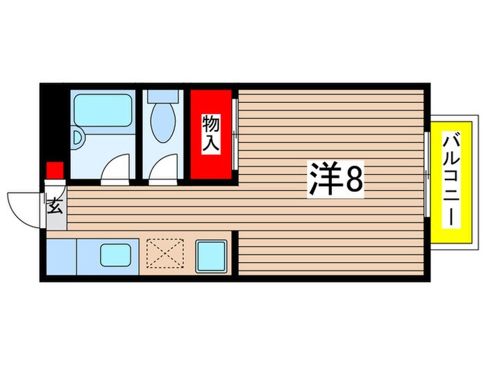 ラフォーレ駒方　A棟の物件間取画像