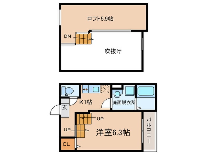 パークサイド北斗の物件間取画像