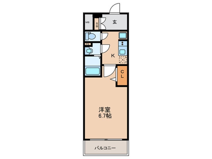 ﾌﾟﾚｻﾝｽ上前津ｴﾚｽﾀ(1214)の物件間取画像