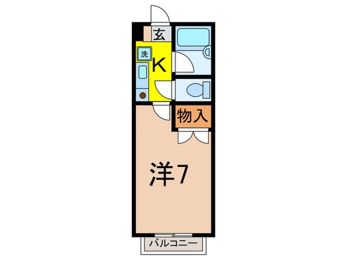 ハイツドマ－ニの物件間取画像