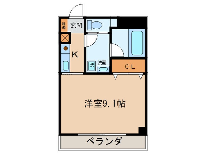 ブルーメ中柳の物件間取画像