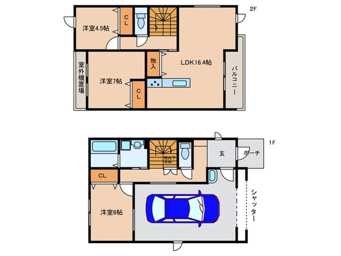 仮)烏森町2-62-1･63-1KODATEXPGの物件間取画像