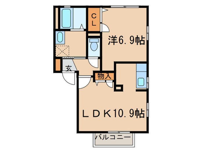 サニーコート保見南山　Ｂ棟の物件間取画像