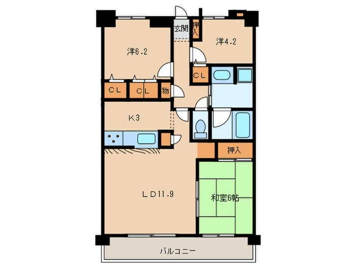 パクスフォ-レの物件間取画像