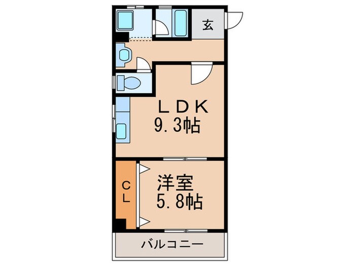 プライム香流の物件間取画像