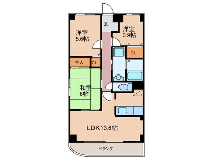 カ－サ　デル　フィオ－レの物件間取画像