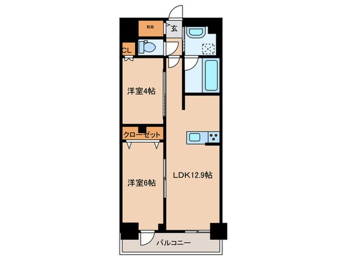 Ceder　Noritakeの物件間取画像