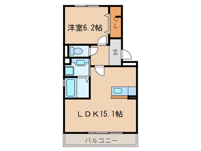 イースト　フィールドの物件間取画像