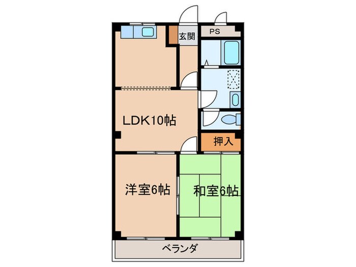 ハーヴェスト大和通の物件間取画像