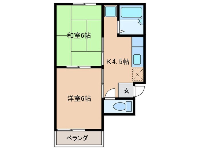 タウニ－川島の物件間取画像