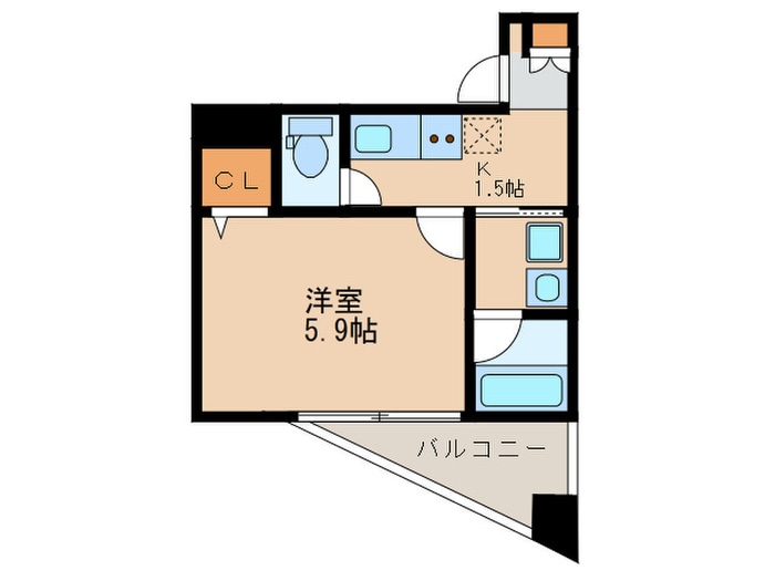 CAVANA新栄の物件間取画像