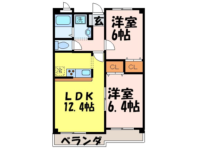 ベルドミール葵２２の物件間取画像