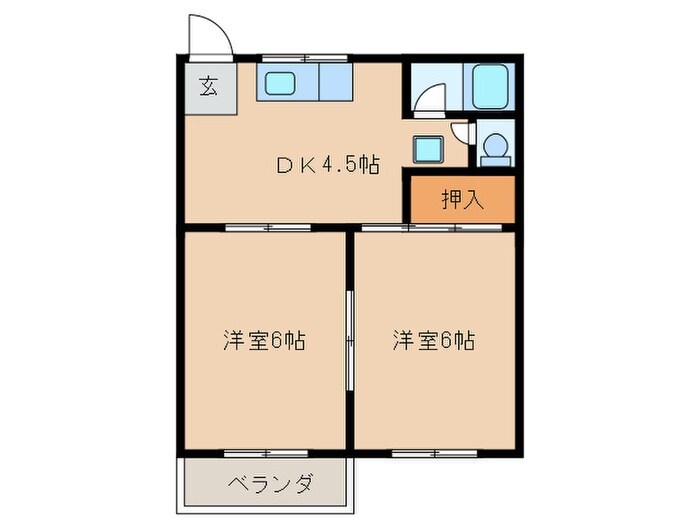 フォーブル中町の物件間取画像