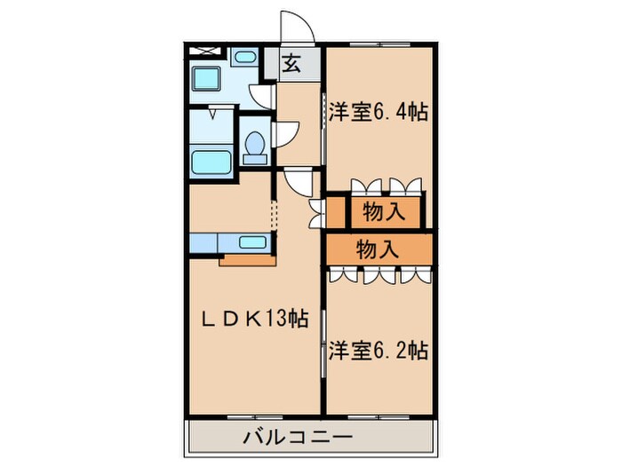 グレイスヴィラの物件間取画像