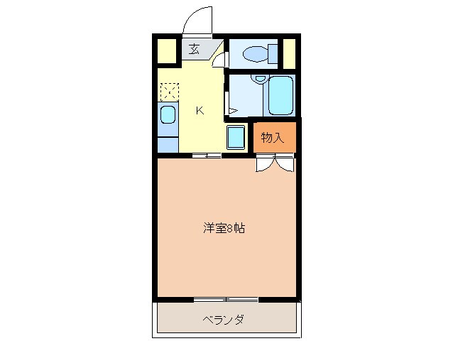 メゾンミレ－の物件間取画像