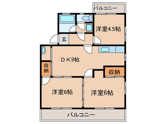 ドムス太田の物件間取画像