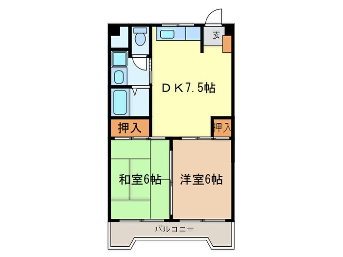 丸の内カジウラマンションの物件間取画像