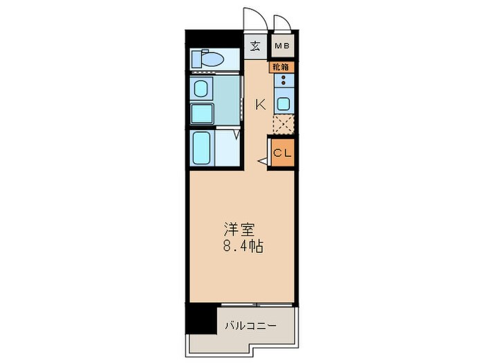 ピーステン名駅南の物件間取画像