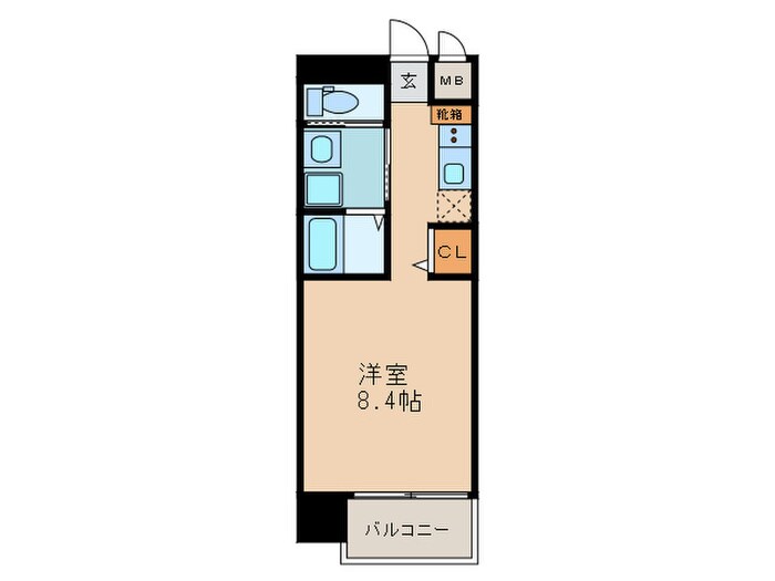 ピーステン名駅南の物件間取画像