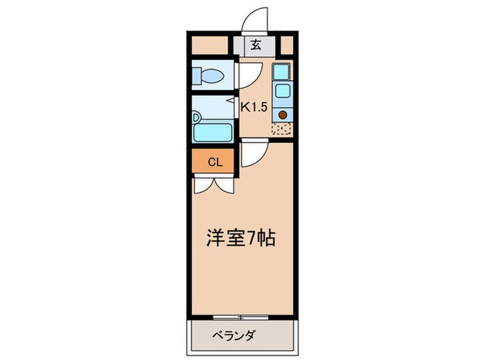 ヒサゴハイツ２の物件間取画像