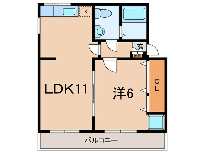 ＴＷＩＮＳ　ＦＬＡＴの物件間取画像