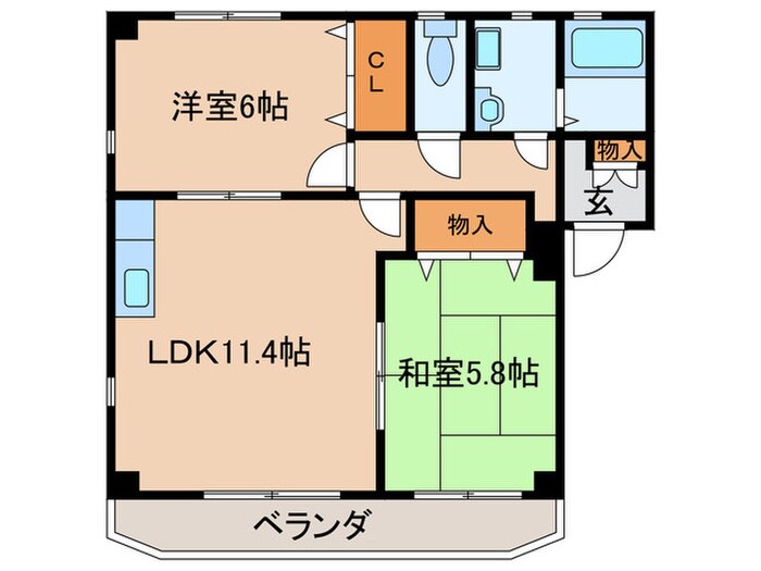 タウニー南斗の物件間取画像