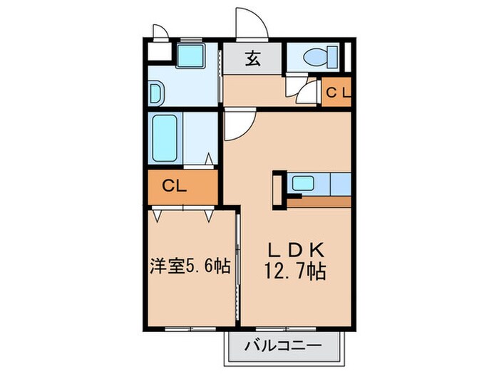 アメ－ジングＡの物件間取画像