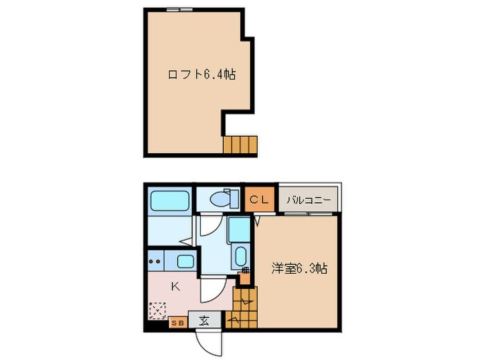 アールグレイス中島町の物件間取画像