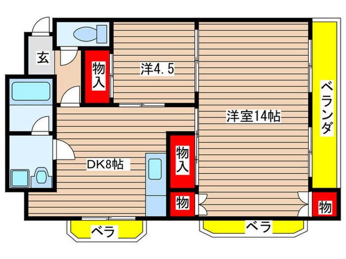 近兼ビルの物件間取画像