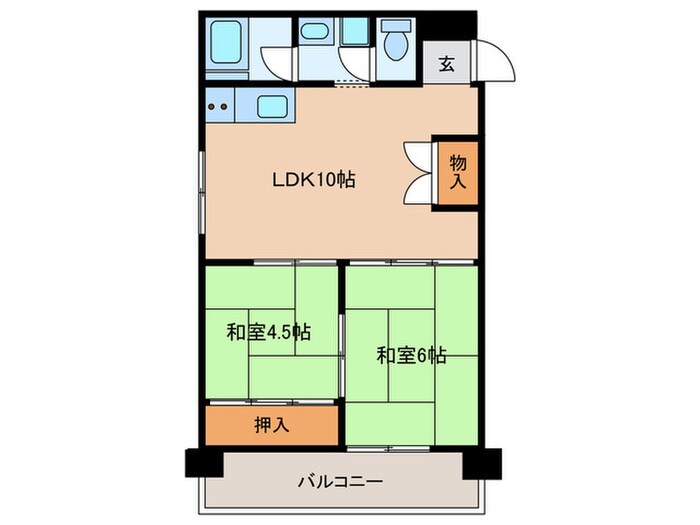 マンションフリーベルの物件間取画像