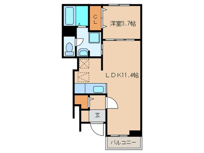 アビタシオン柳戸の物件間取画像